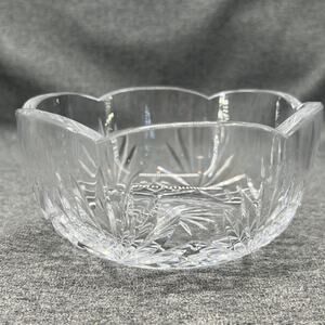 Rogaska Scalloped Edge 6” Round Fine Cut Crystal Bowl Richmond Pattern Elegant